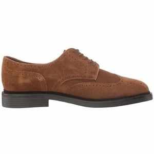 Mens Polo Ralph Lauren Asher Wingtip Snuff Tobacco Brown Suede Dress Casual Shoe
